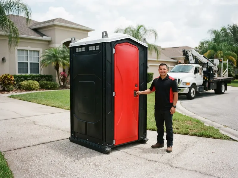 Crane-Liftable Portable Toilet in Orlando, FL