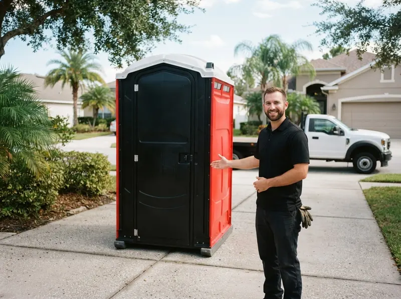 High-Rise Construction Portable Toilet in Orlando, FL